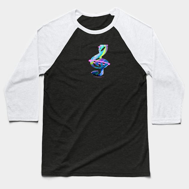 Treble Clef #1 Baseball T-Shirt by Tnt0244